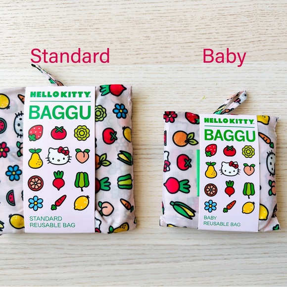 🍎BAGGU STANDARD Hello Kitty Icons Reusable Tote Bag - Picture 5 of 11